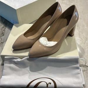 M. Gemi The lustro shoes nude patent heels j.crew size 38 sold out